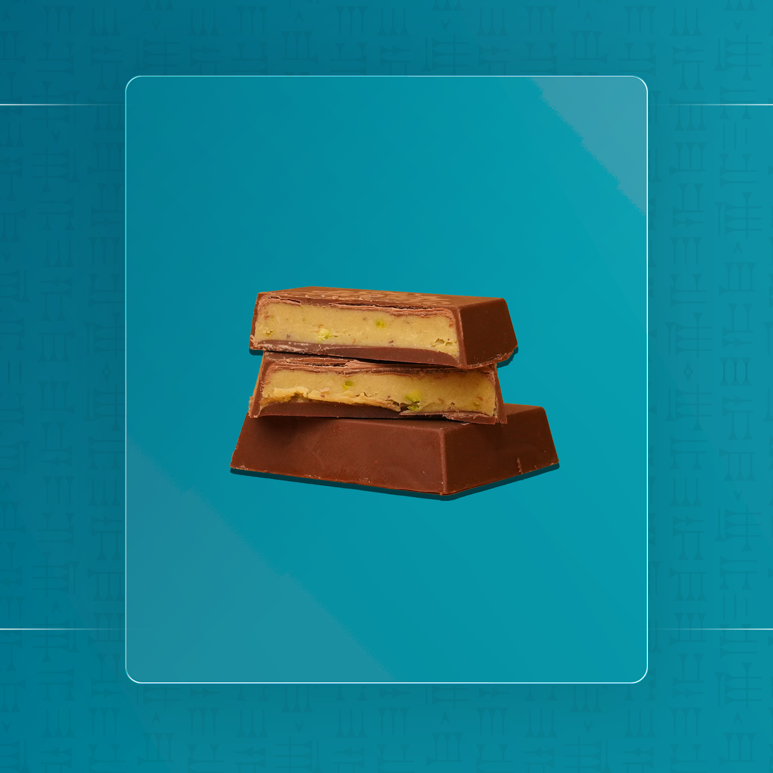 شوكولا اشقر كريمة وكسر فستق