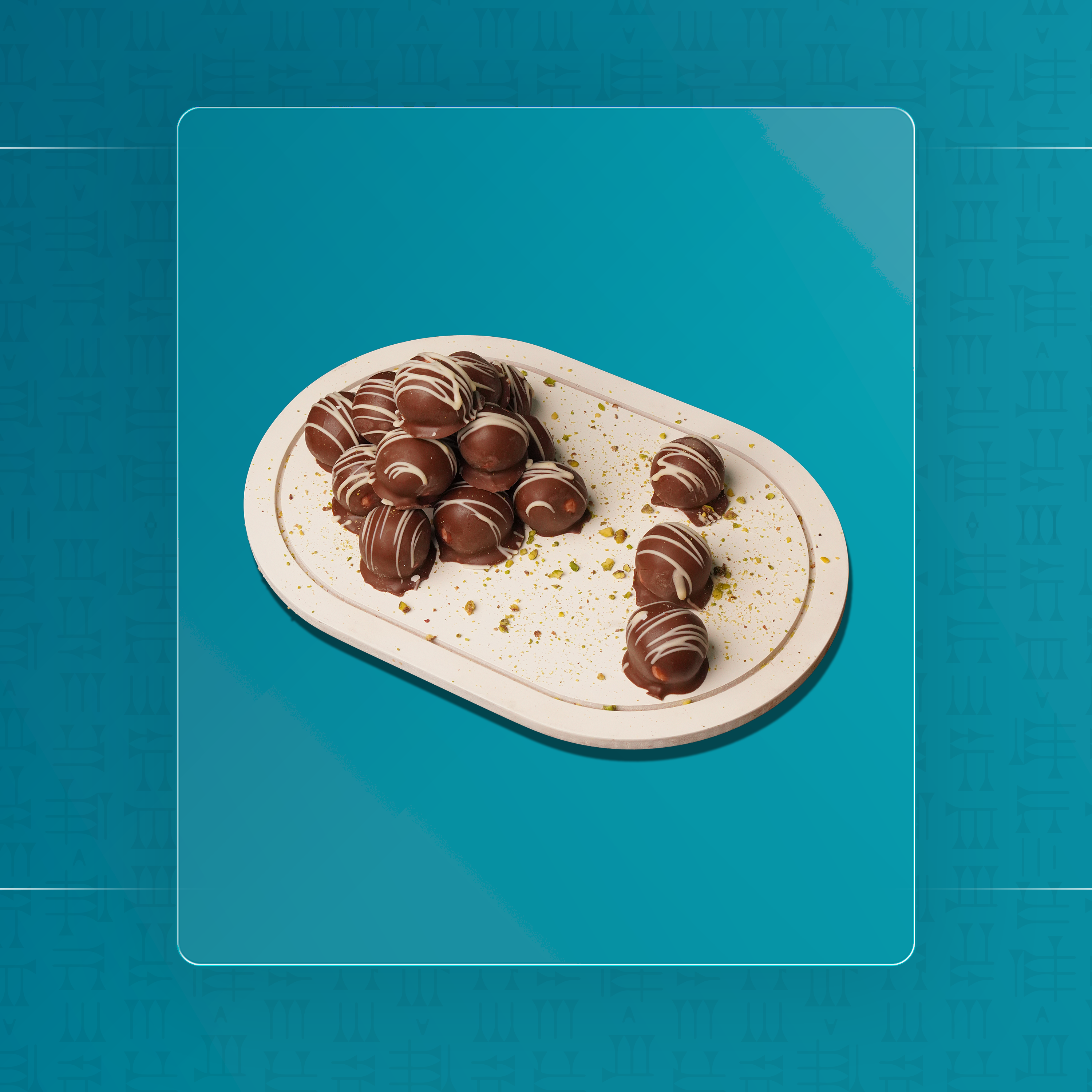 كرات جوز الهند والفراولة مغطس بالشوكولا البلجيكية